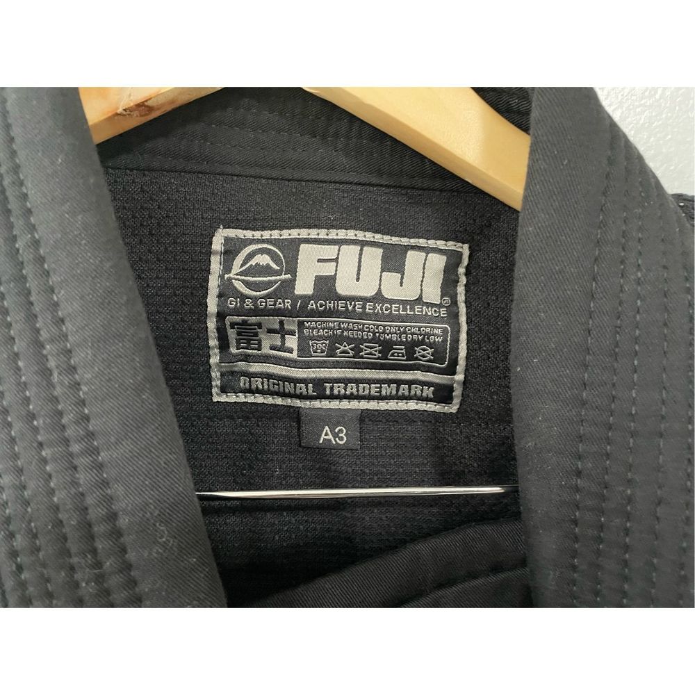 Fuji Sports All Around Mens A3 Brazilian Jiu Jitsu Gi Black Uniform - Picture 9 of 11